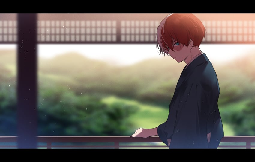 todoroki shoto (boku no hero academia) drawn by necomi