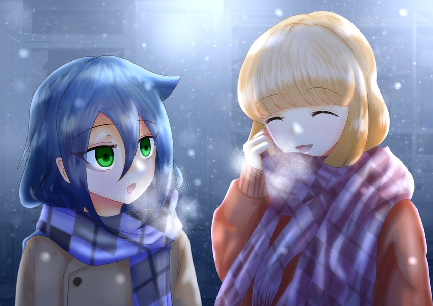kuroki tomoko and naruse yuu (watashi ga motenai no wa dou kangaetemo omaera ga warui!) drawn by maromi_moko0702