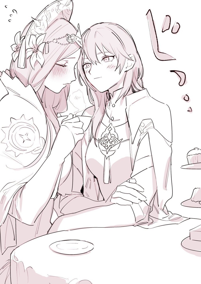 female byleth and rhea (fire emblem and 1 more) drawn by ikarin