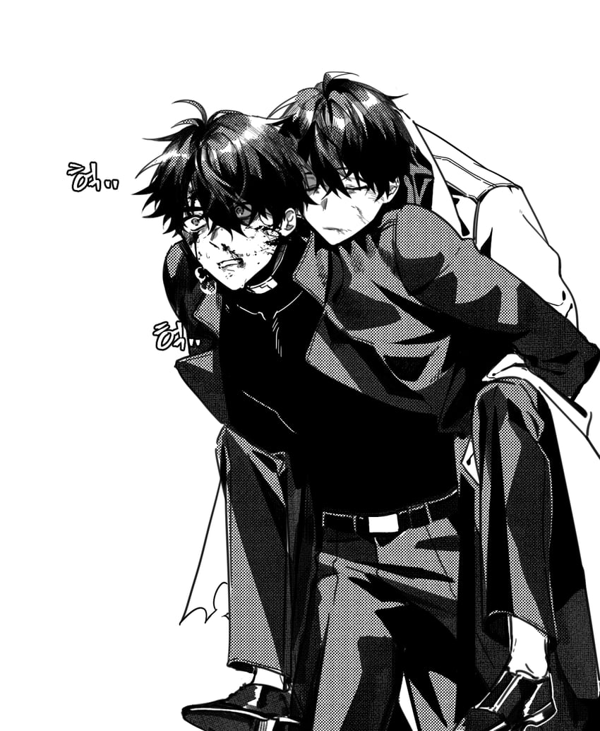 kim dokja and yoo joonghyuk (omniscient reader's viewpoint) drawn by 999_mandu