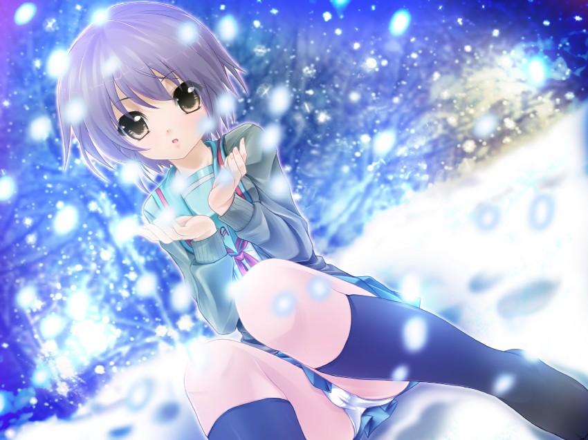 nagato yuki (suzumiya haruhi no yuuutsu) drawn by yukinon_(tsuki_koubou)