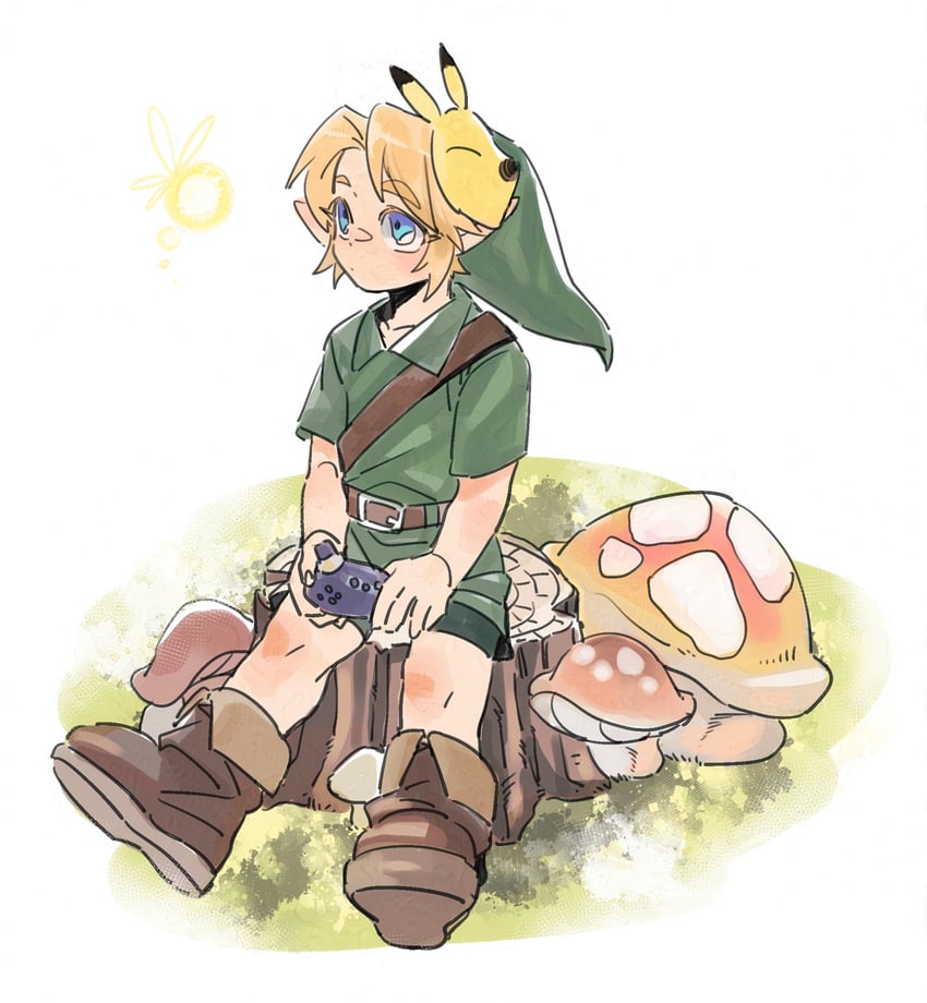 link, young link, and tatl (the legend of zelda and 1 more) drawn by rani_grb