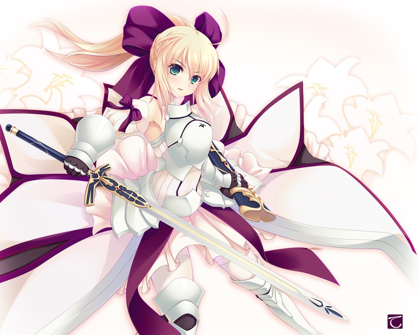 artoria pendragon and saber lily (fate and 1 more) drawn by tebukuro