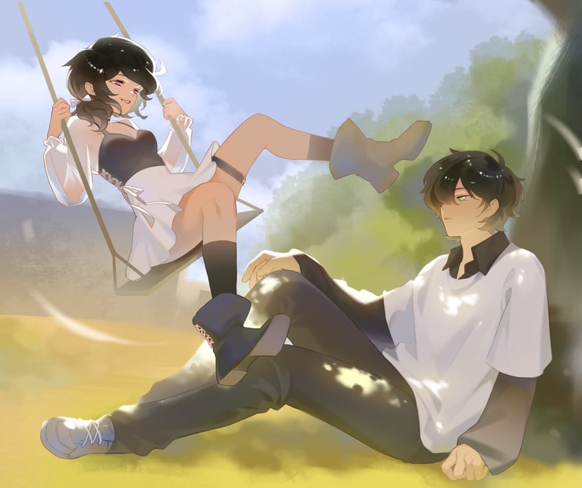 ashley graves and andrew graves (the coffin of andy and leyley) drawn by ashleygrav84480