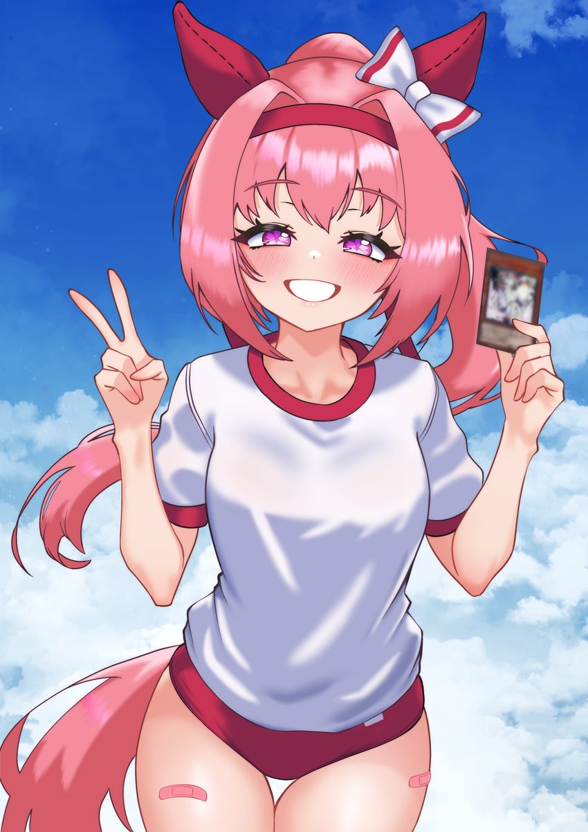 haru urara and ash blossom & joyous spring (umamusume and 1 more) drawn by oldsickkim