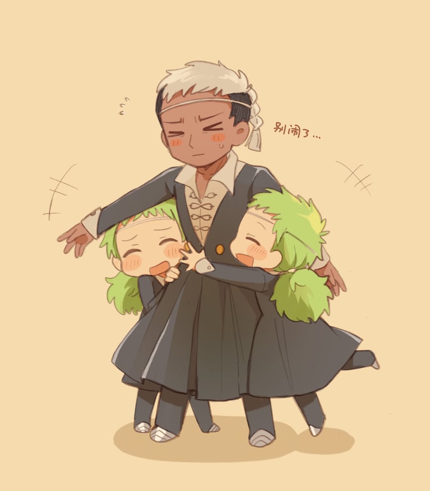 etoran, galga, and ekoh (tongari boushi no atelier) drawn by yongji_(moli1023)