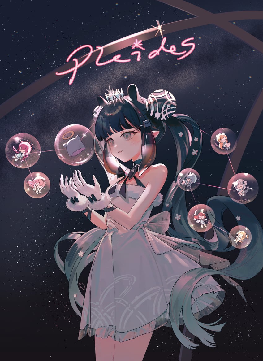 gawr gura, houshou marine, mori calliope, ninomae ina'nis, yukihana lamy, and 4 more (hololive and 1 more) drawn by fcjfior