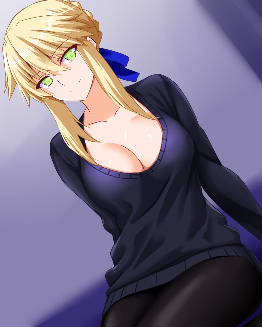 artoria pendragon (fate and 1 more) drawn by engo_(aquawatery)