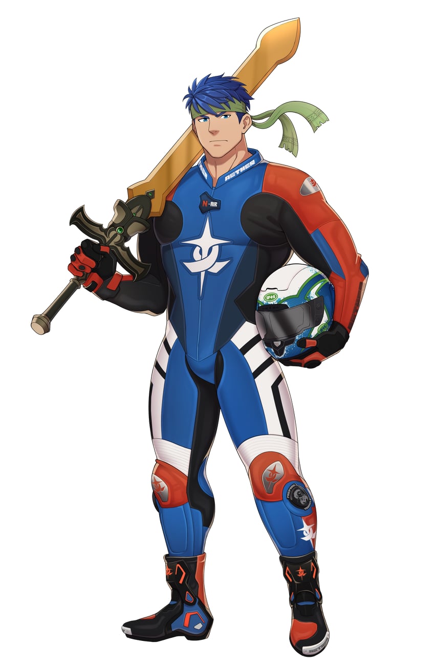 ike (fire emblem and 1 more) drawn by geckobara
