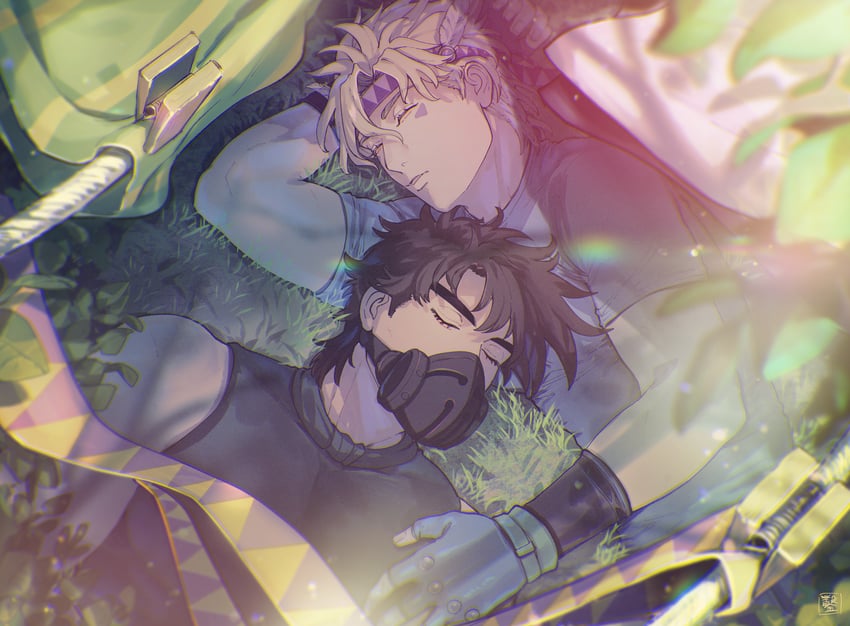 joseph joestar and caesar anthonio zeppeli (jojo no kimyou na bouken and 1 more) drawn by eringichips