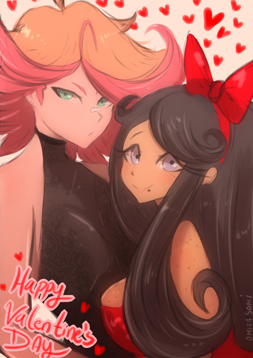 amanda o'neill and zz (original and 1 more) drawn by omiza_somi