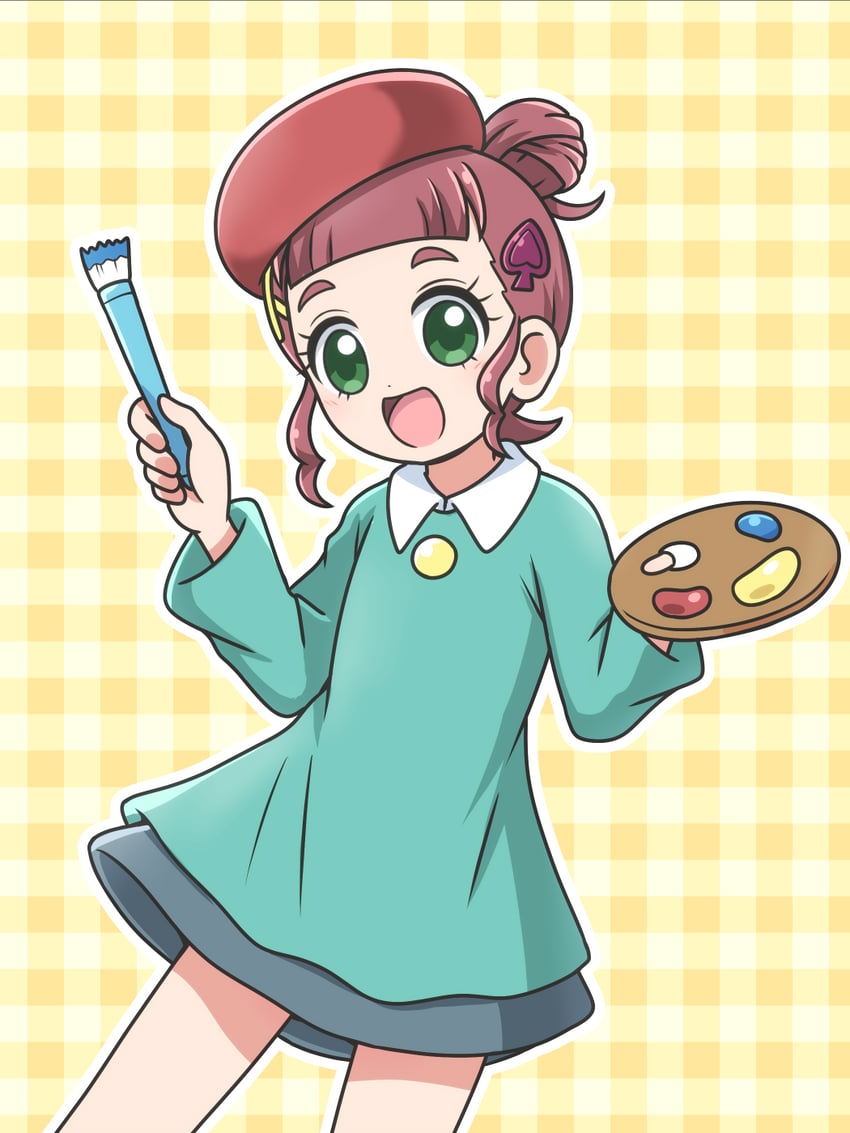 adeleine and chouno hikari (kirby and 2 more) drawn by karon-t