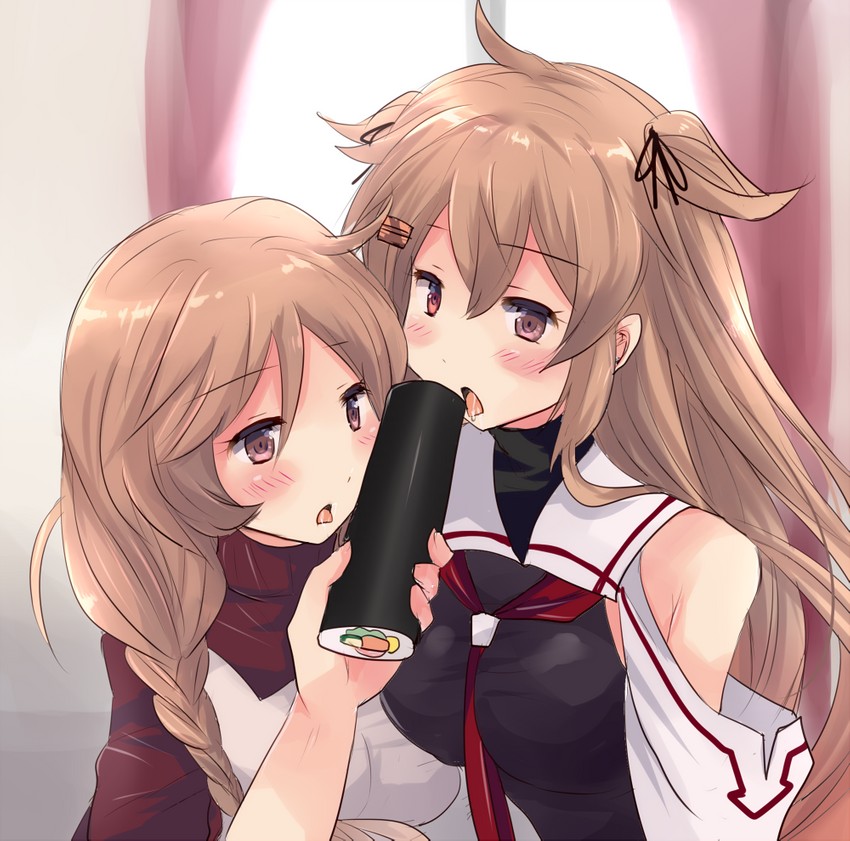 murasame, murasame kai ni, and minegumo (kantai collection) drawn by hirune_(konekonelkk)