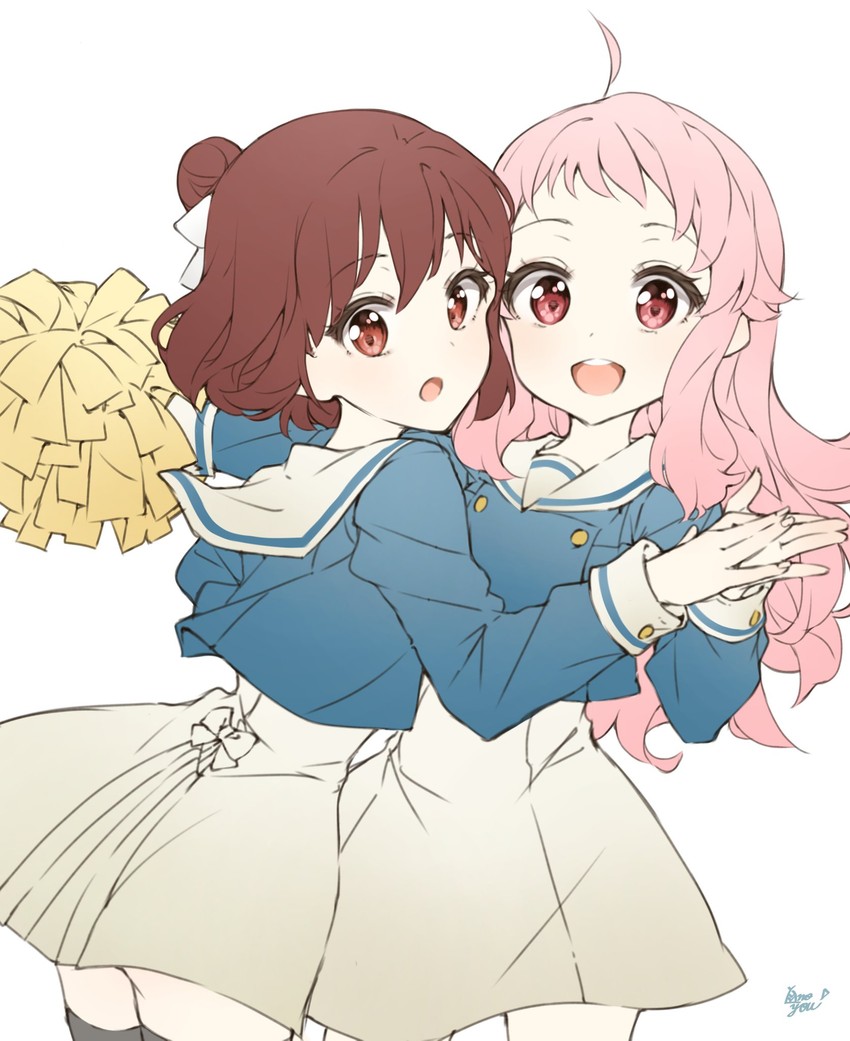hatoya kohane and tatejima kotetsu (anima yell!) drawn by takenoko_no_you