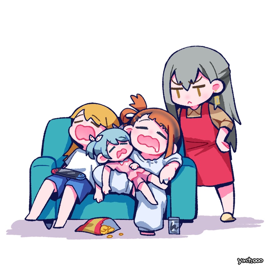 kureha yuna, ooba juri, kasane ao, and kirari hikaru (mahou shoujo madoka magica and 1 more) drawn by inui_yamato
