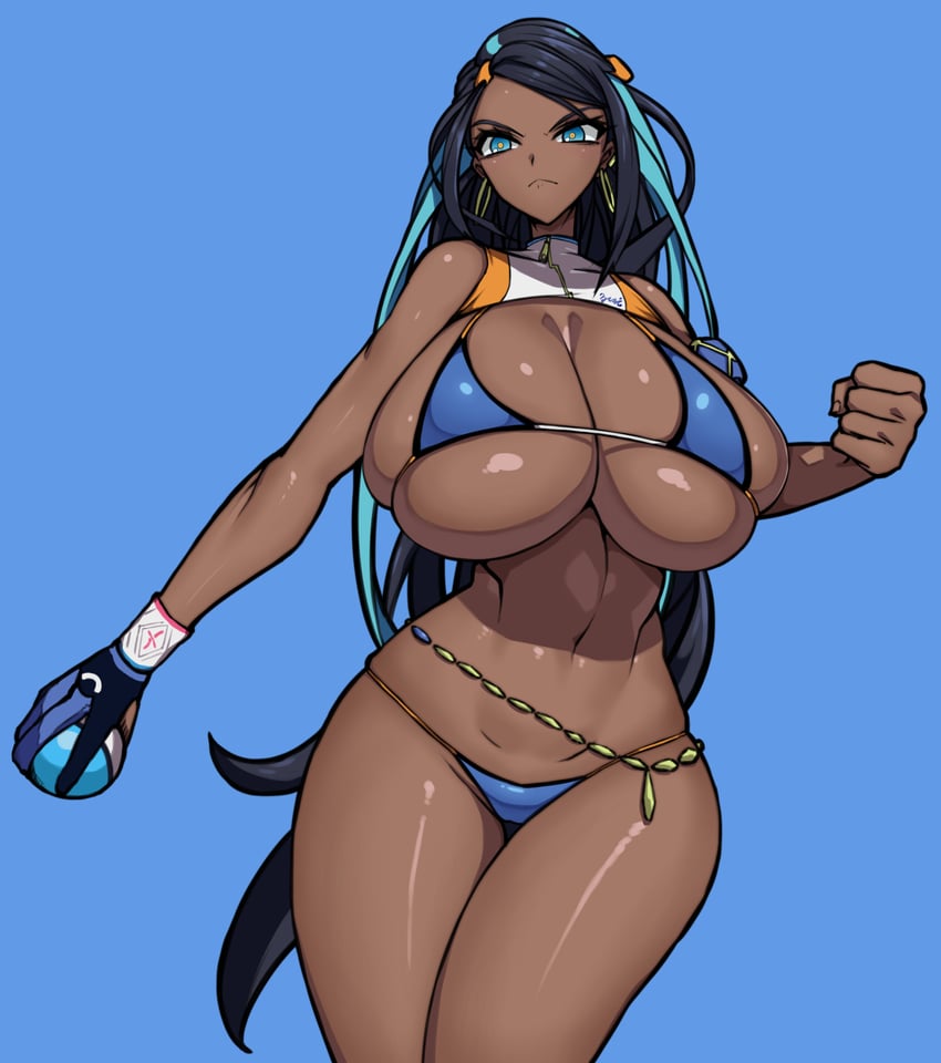 nessa (pokemon and 1 more) drawn by wolffeld_price