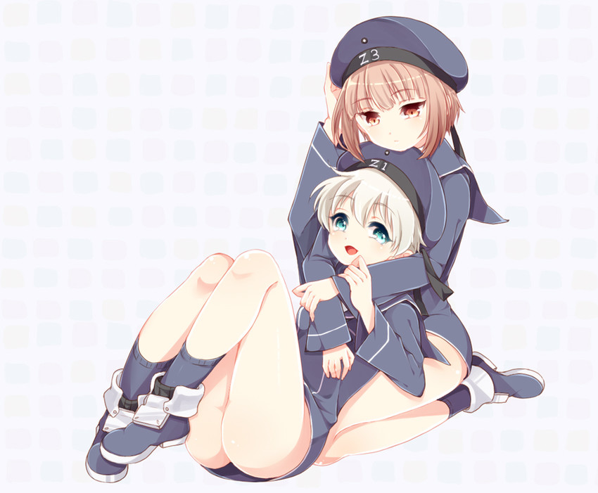 z1 leberecht maass and z3 max schultz (kantai collection) drawn by makosuke