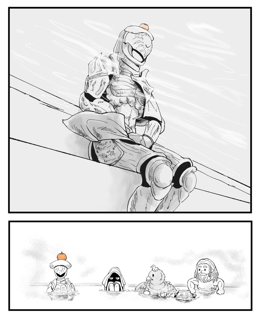guardian, raider, executor, and ironeye (elden ring and 1 more) drawn by xanadium1