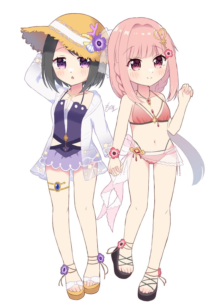 tamaki iroha and kuroe (mahou shoujo madoka magica and 1 more) drawn by ichigo_no_yatsuhashi