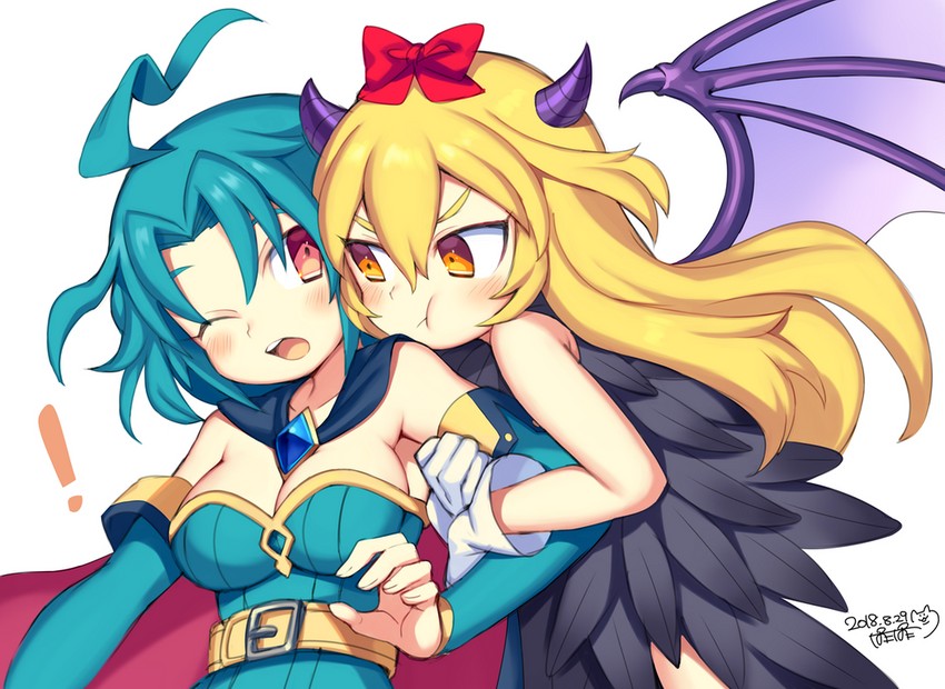 aru and bajel (majin shoujo and 1 more) drawn by iroyopon
