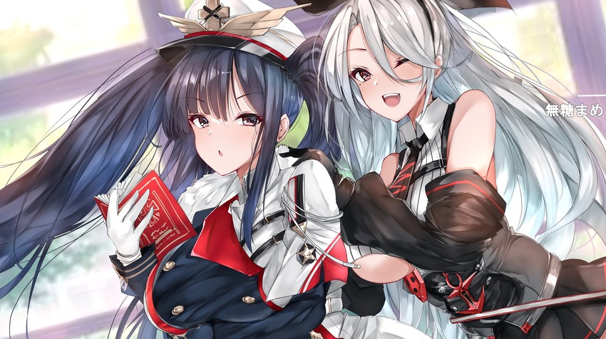 prinz heinrich and peter strasser (azur lane) drawn by mutou_mame