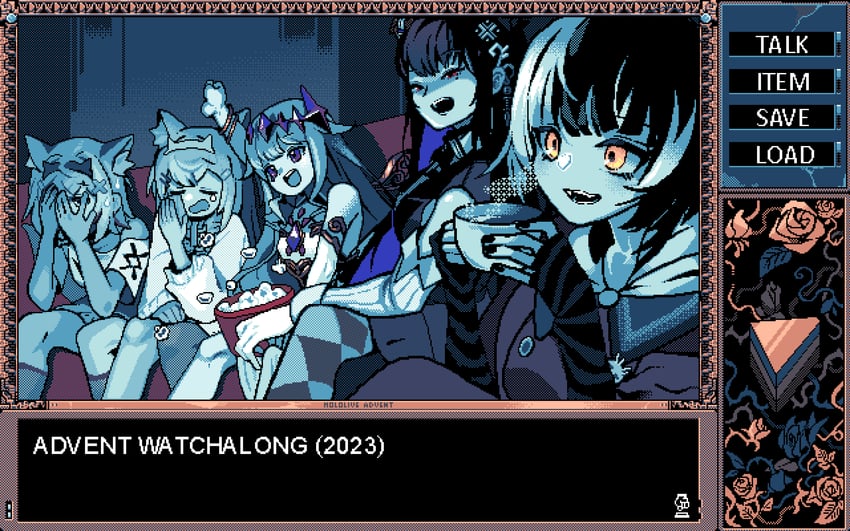 shiori novella, nerissa ravencroft, fuwawa abyssgard, mococo abyssgard, and koseki bijou (hololive and 1 more) drawn by ronin_(zeth_total)