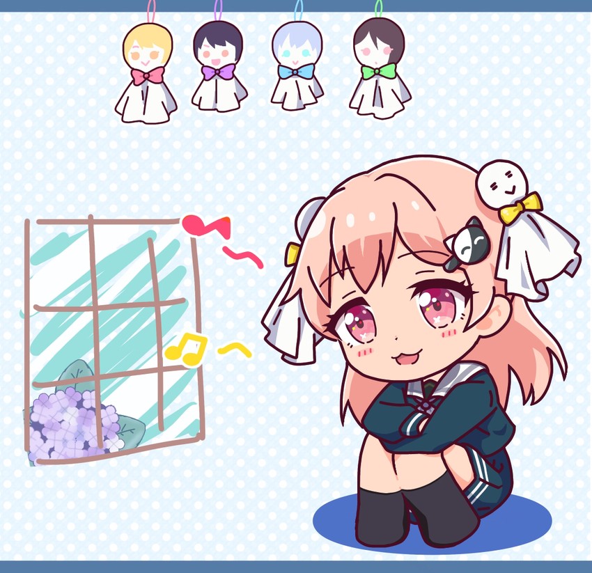 kurata mashiro, yashio rui, futaba tsukushi, kirigaya toko, and hiromachi nanami (bang dream!) drawn by wasabi_(kimama)