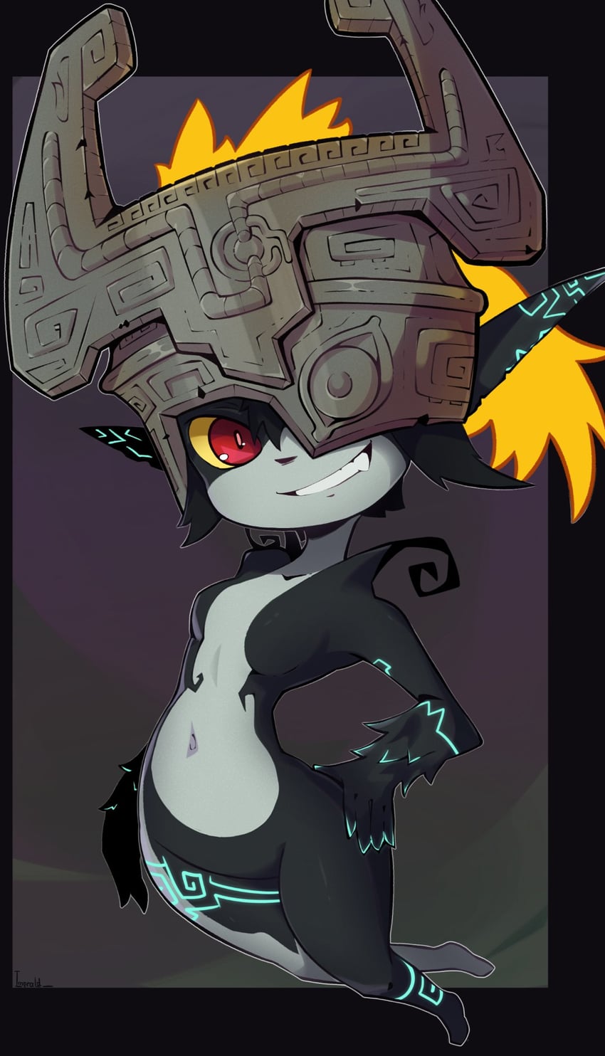 midna (the legend of zelda and 1 more) drawn by imerald