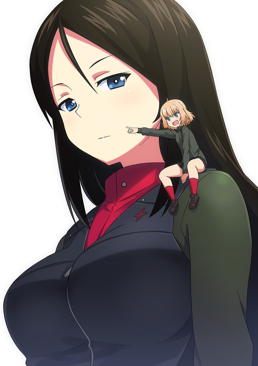 katyusha and nonna (girls und panzer) drawn by kuro_oolong