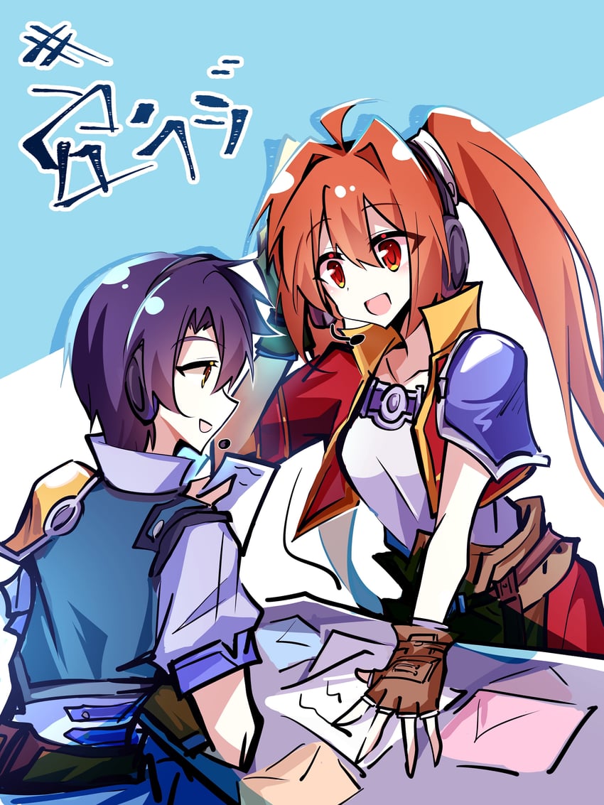 estelle bright and joshua bright (eiyuu densetsu and 1 more) drawn by 25ocoveryui