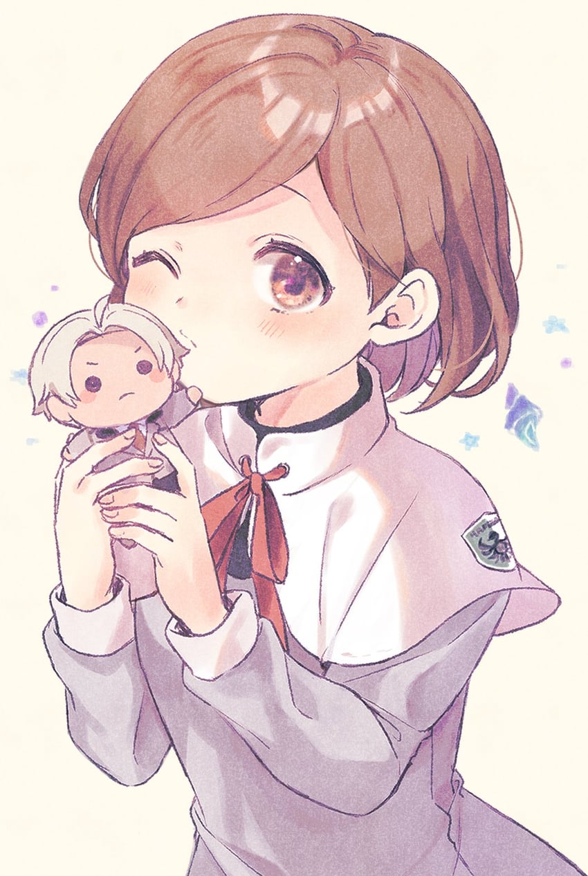 protagonist and saeki teru (tokimeki memorial and 2 more) drawn by oekk_3