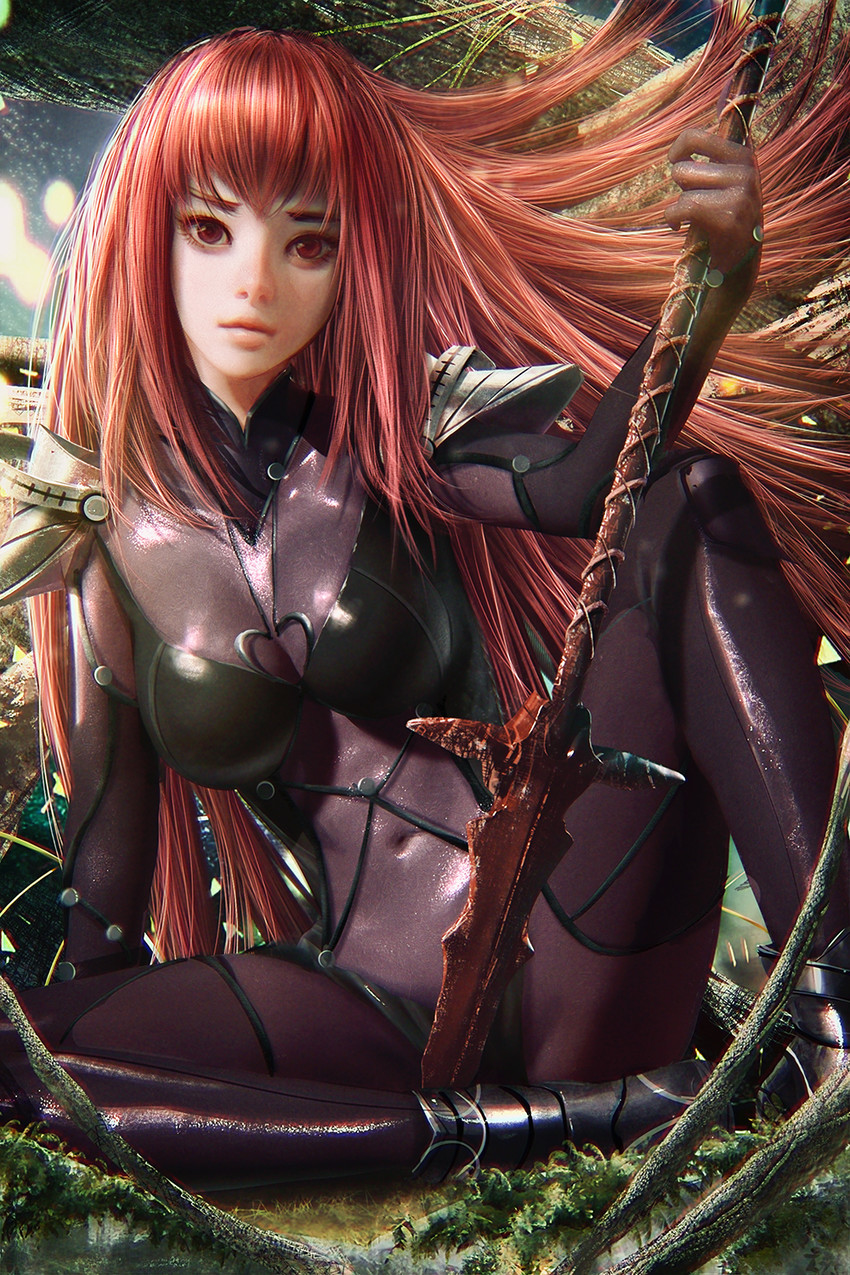 scathach (fate and 1 more) drawn by ryan_tien