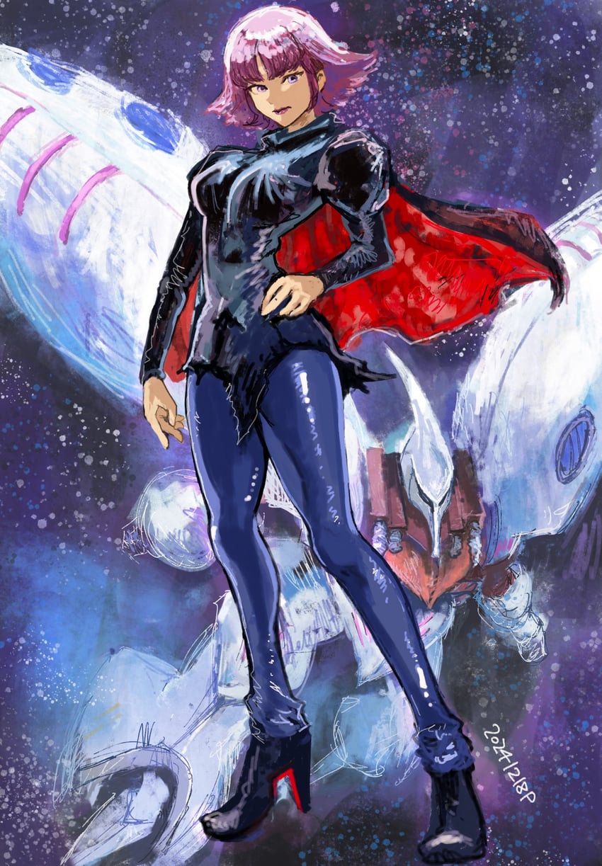 haman karn and qubeley (gundam and 1 more) drawn by okrdisk2000