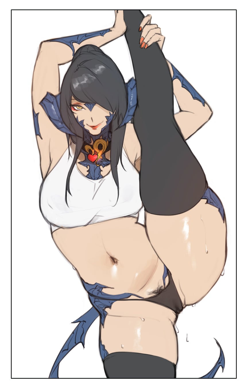 warrior of light and sapphira nyx (final fantasy and 1 more) drawn by hu_dako