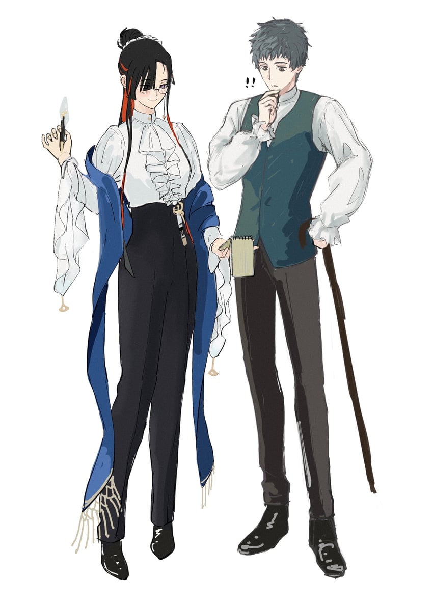 saitou hajime and miss crane (fate and 1 more) drawn by snorc21
