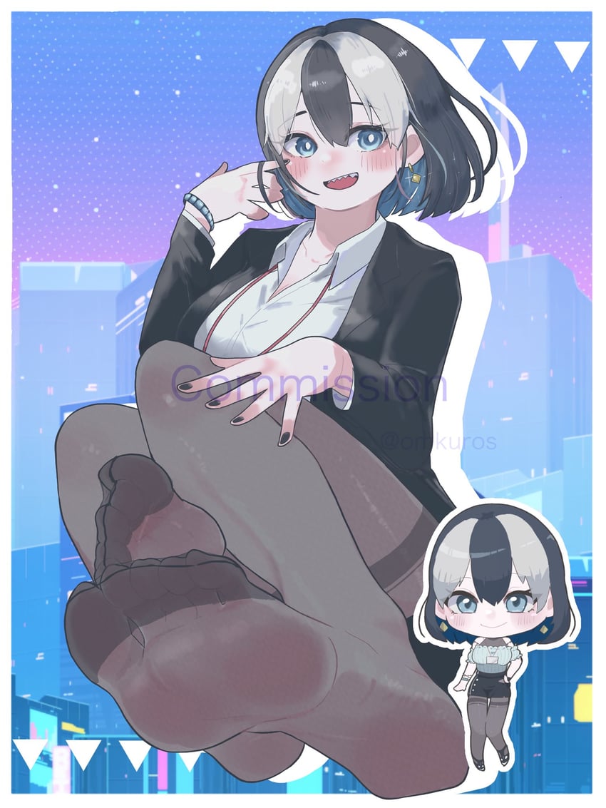 minato shachi (indie virtual youtuber) drawn by omkuros
