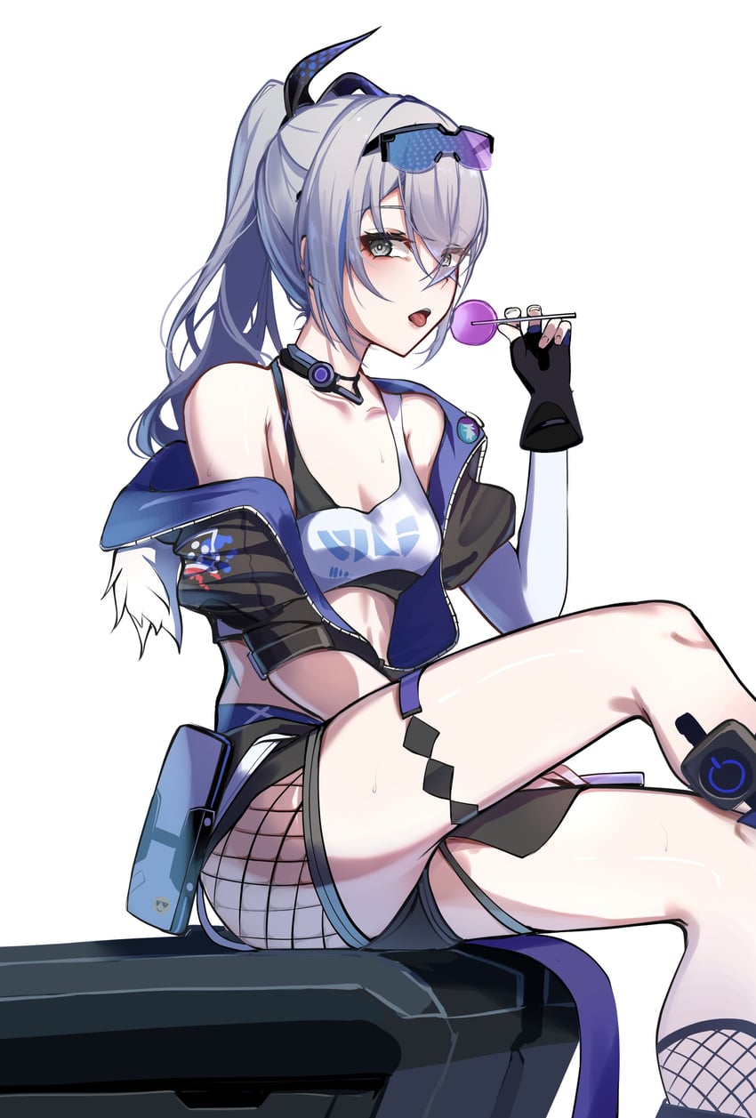 silver wolf (honkai and 1 more) drawn by kamishiro_noa