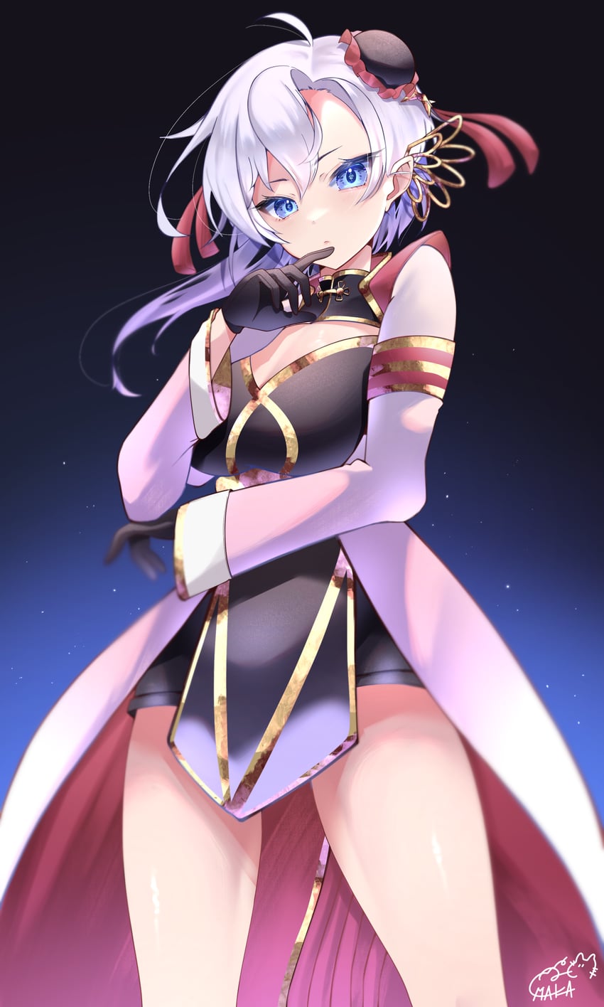 zhong lanzhu and liora walkyria (love live! and 2 more) drawn by maka_aratame