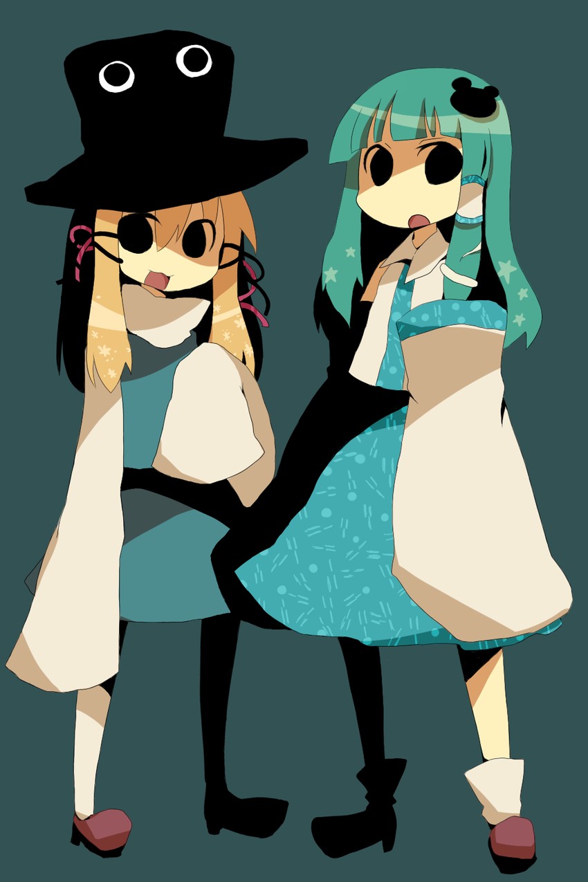 kochiya sanae and moriya suwako (touhou) drawn by azuma_seiji