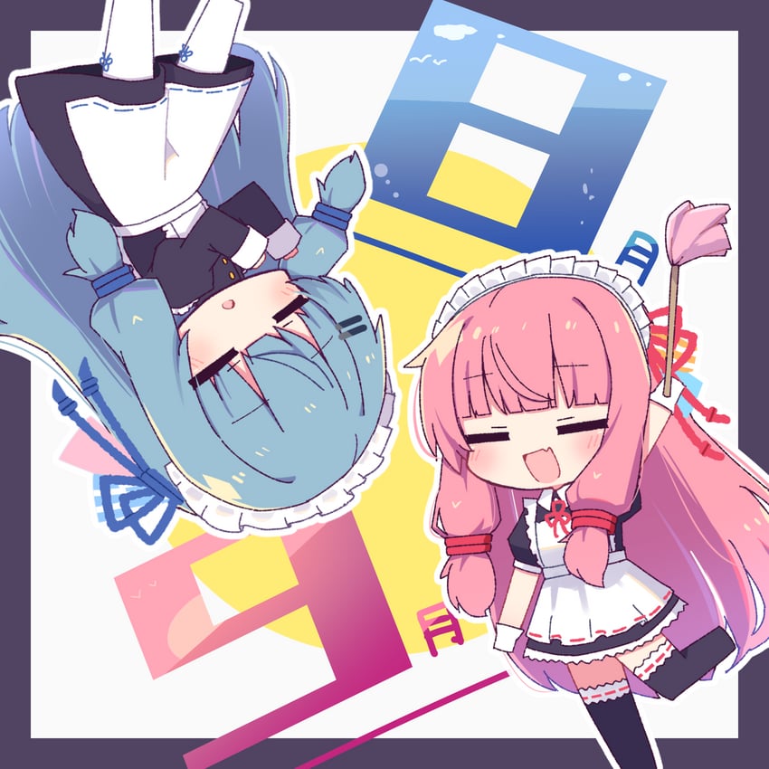 kotonoha akane and kotonoha aoi (voiceroid) drawn by hibino_000