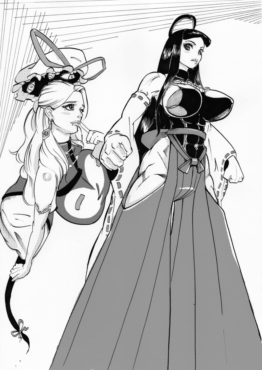 yakumo yukari and sendai hakurei no miko (original and 2 more) drawn by azibuda