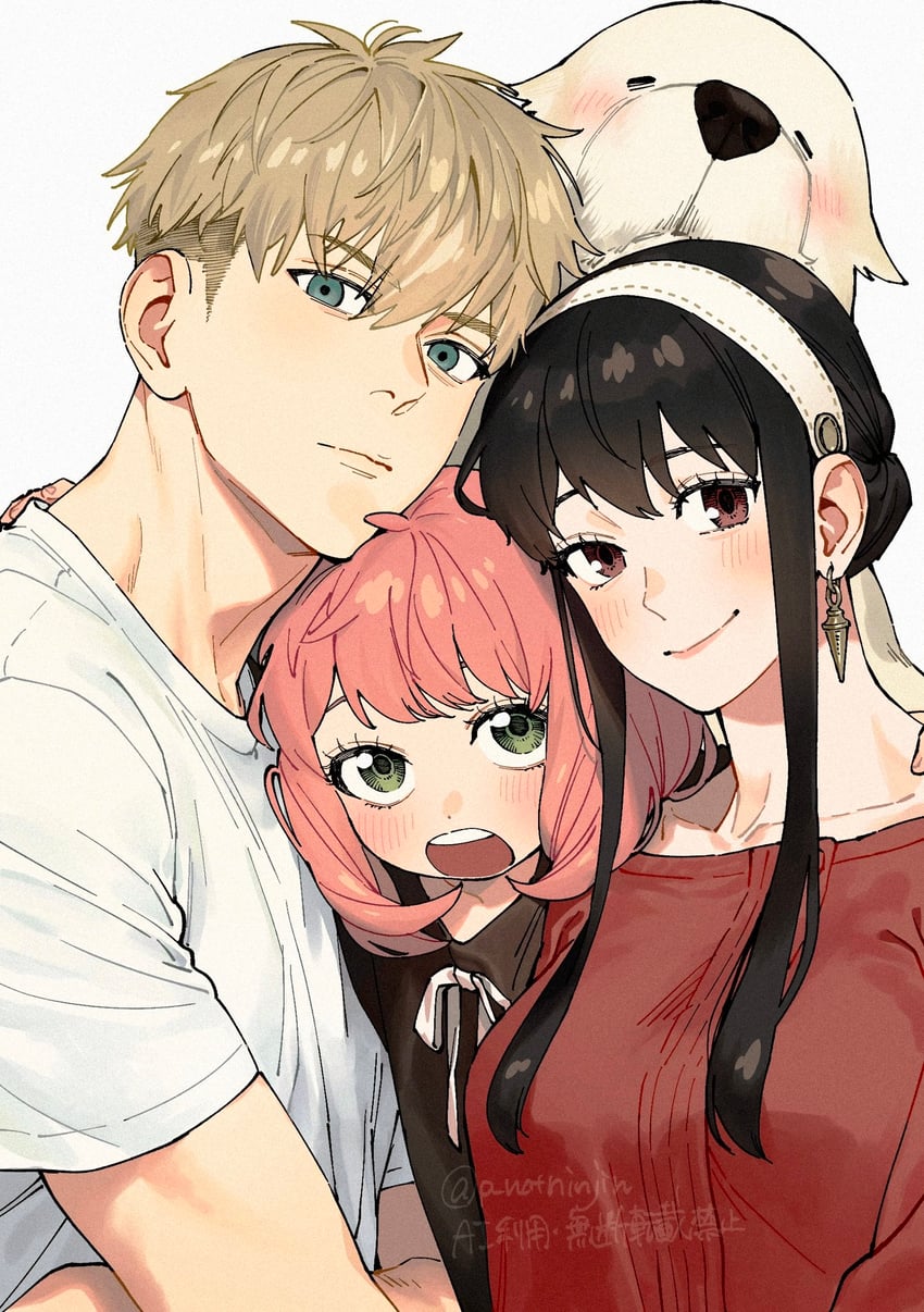 yor briar, anya, twilight, and bond (spy x family) drawn by p_notninjin