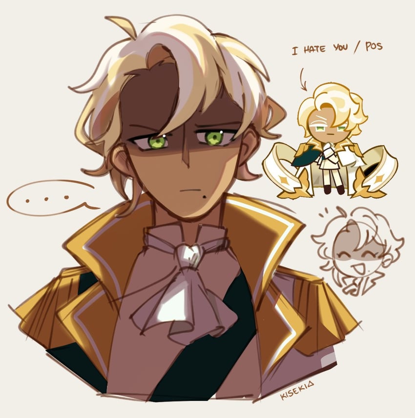 clotted cream cookie (cookie run and 1 more) drawn by kisekiii_25