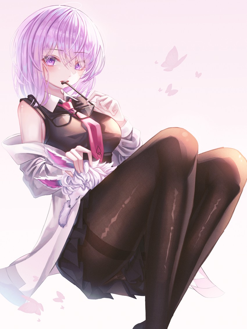 mash kyrielight and fou (fate and 1 more) drawn by domi_(hongsung0819)