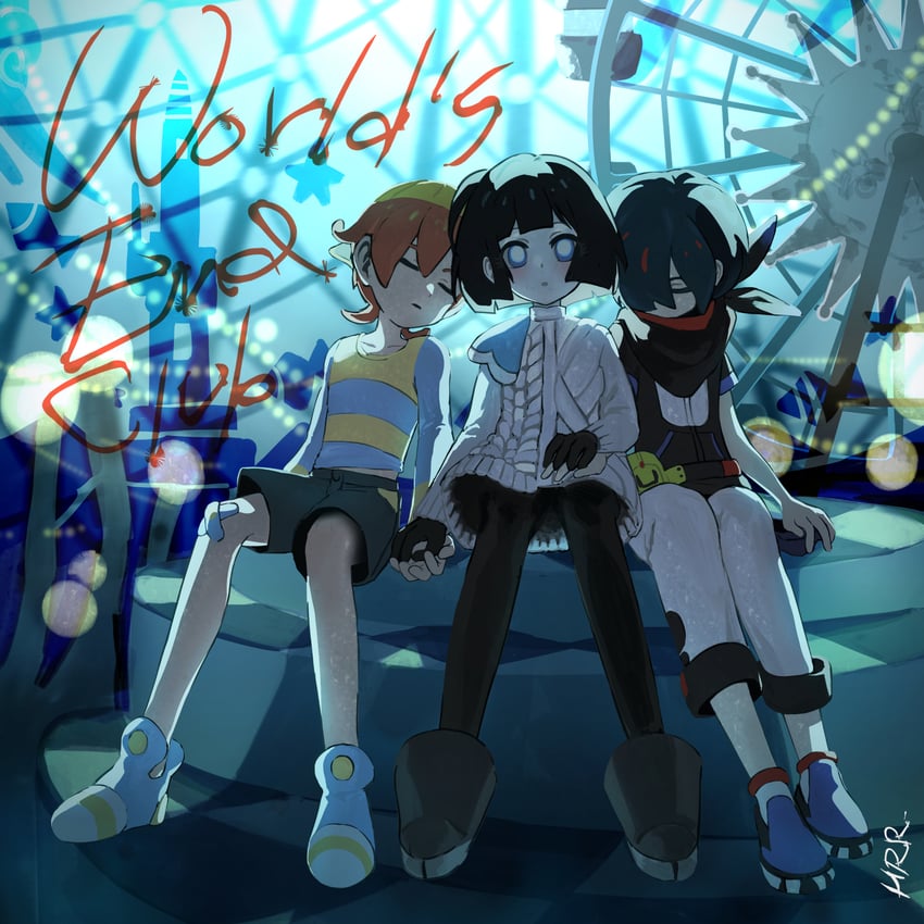 yuki, reycho, and pochi (world's end club) drawn by harari