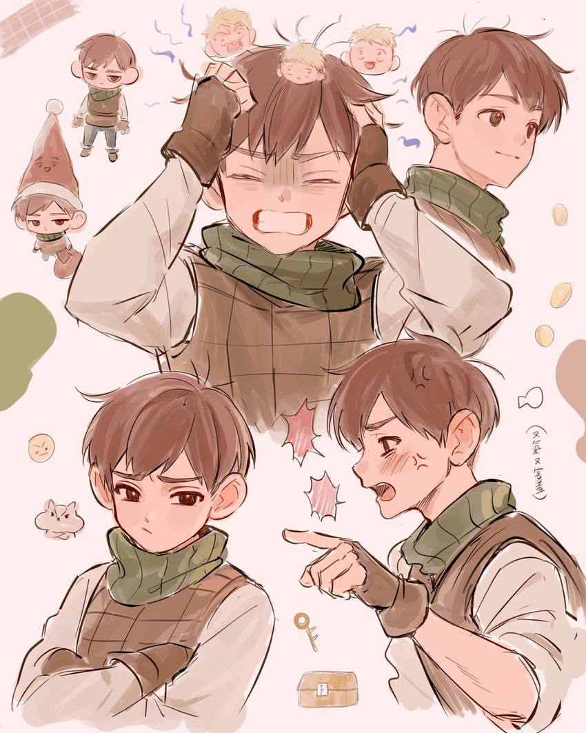 laios touden and chilchuck tims (dungeon meshi) drawn by tsun_x2