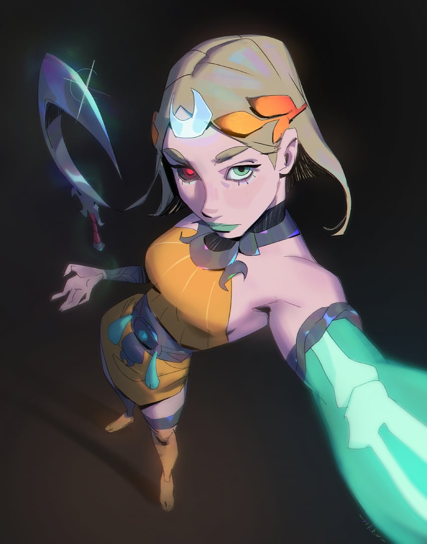 melinoe (hades and 1 more) drawn by rikku_the_leaf