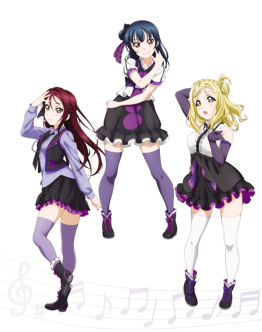 tsushima yoshiko, sakurauchi riko, and ohara mari (love live! and 1 more)