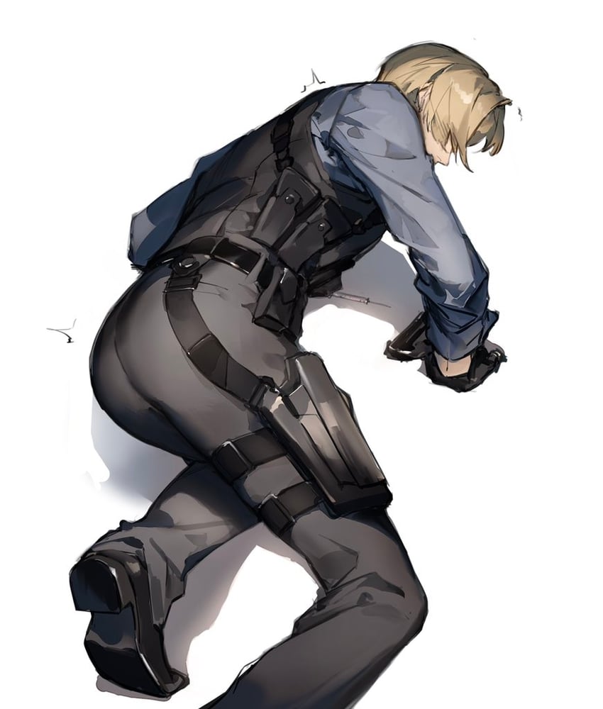 leon s. kennedy (resident evil and 1 more) drawn by e_(h798602056)