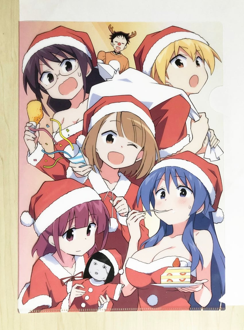 oohara kotone, ninomiya suzu, kanda chiaki, kasugano asahi, takahama reiko, and 1 more (atsumare! fushigi kenkyuubu) drawn by anbe_masahiro